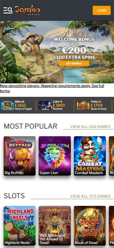 Jambo Casino Bonus .